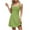 Green, variant on RYRJJ Women's Square Neck A-Line Sleeveless Mini Dress Summer Club Party Cocktail Short Dresses(Hot Pink,L)