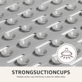thumbnail image 5 of OTHWAY Non Slip Shower Mat for Tub & Inside Shower,36.6" x 16.9" Soft TPE Bath Mat with Suction Cups,Easy to Cut Shower Floor Mat,Machine Washable Bathtub Mats(Light Grey), 5 of 10