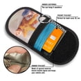 thumbnail image 3 of WIRESTER Faraday Bag For Key Fob RFID Blocking, Car RFID Signal Blocking Key Fob Protector, Double-Layers of Shielding Anti-Theft Pouch - Seashells On The Beach, 3 of 6