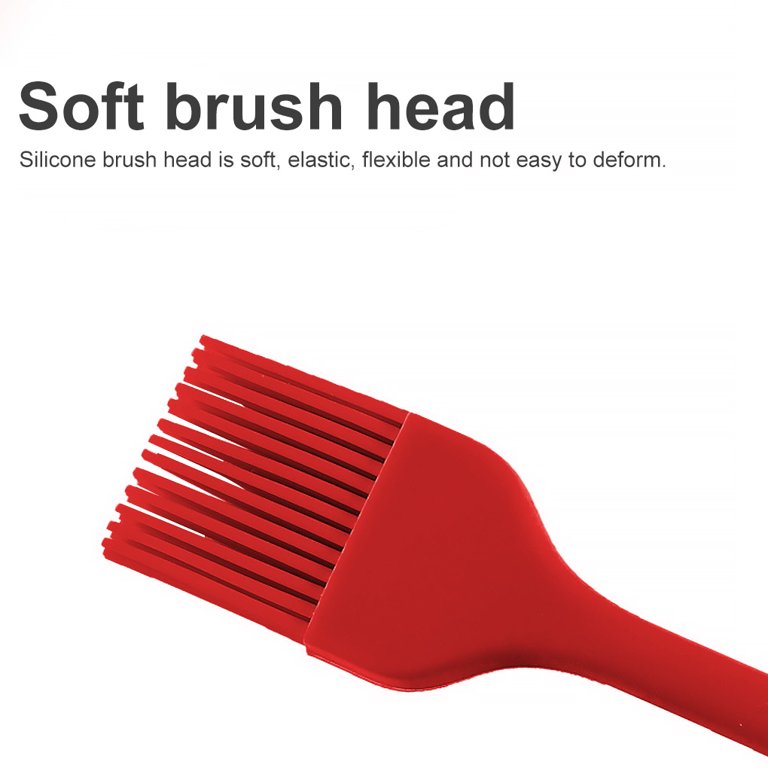 1pc Red Silicone Basting Brush For Bbq, Cake, Bread, Butter, Kitchen  Cooking, Bbq Accessory, Kitchen Tool