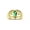 Emerald, variant on Men's Rings 14K Yellow Gold Pear Shape Tear Drop Cabochon Gemstone & Diamond Rings; Cabochon Emerald Size 9