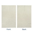 thumbnail image 2 of Nicolai Graphic Fringed Reversible Machine Washable Area Rug, 5' 3" x 8', Nicolai Cream, 2 of 9