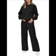 thumbnail image 2 of Traje de Dos Piezas para Mujer: Sudadera de Larga y Pantalón de Otoño. Traje Informal. Negro M, 2 of 10