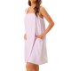 thumbnail image 4 of Bata de baño de felpa para mujer Inspire Chic, bata de spa para gimnasio, piscina, ducha, toalla de baño, vestido de ducha, talla XL, rosa claro, 4 of 6