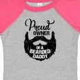 thumbnail image 4 of Inktastic Proud Owner of a Bearded Daddy Boys or Girls Baby Bodysuit, 4 of 5