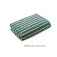 thumbnail image 3 of Iumwxz Thick Towel Soft Absorbent Striped Adult Bath Hand Face Towel Home Use Gentle Skin Fast Dry Washcloth Shower Drying Multi Scene Daily Practical Green, 3 of 7