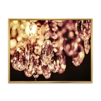Designart 'Chandelier With Chrystak Hanging' Modern Framed Canvas Wall Art Print