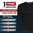 thumbnail image 5 of Wrangler Men's Brushed Performance Base Layer Top, 1 Pack, 5 of 5