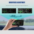 thumbnail image 4 of Mrcartool M60 Car GPS Speedometer HUD Pitch Angle Slope Meter Inclinometer W/ over Speed Reminder, 4 of 20