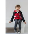 thumbnail image 2 of Marvel Spider-Man Spider-Verse Avengers Venom Iron Man Thor Fleece Half Zip Hoodie Toddler to Big Kid, 2 of 5