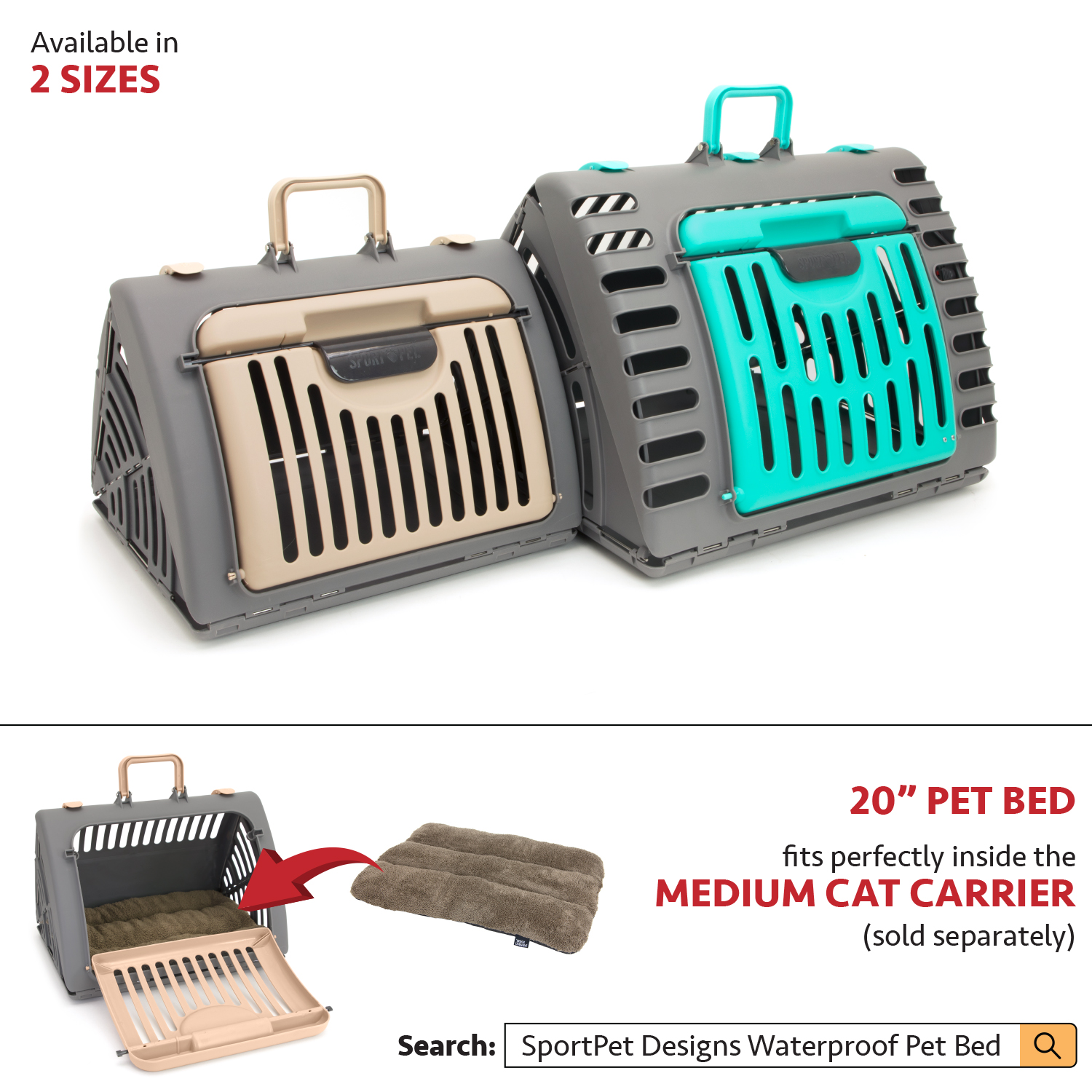 SportPet Designs Extra Large Folding Cat Carrier photo 8