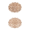 thumbnail image 1 of 2 Apliques Tallados Redondos De Madera De Estilo Europeo Para Decoración De Muebles, 1 of 9
