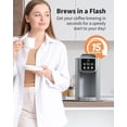 thumbnail image 6 of Hot & Iced Coffee Maker with Bold Setting, Single Serve Coffee Maker for K Cup and Grounds, 6-14 Oz Brew Sizes, 50 Oz Removable Water Tank, One Cup Coffee Machine with Reusable Filter, White, 6 of 13