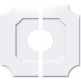 thumbnail image 1 of Ekena Millwork CMP16LE2-05000 16 in. OD x 5 in. ID Square Locke Architectural Grade PVC Contemporary Ceiling Medallion - 2 Piece, 1 of 4
