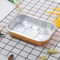 HEMOTON Foil Loaf Pans with Lids for Baking and Cooking Use 184ml 580ml