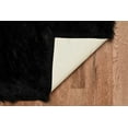 thumbnail image 5 of Faux Sheepskin Rug Black 5x7 Soft Tufted Comfortable Multi Size, 5 of 5