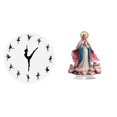 thumbnail image 1 of Reloj de pared,Reloj de pared con bailarina,reloj decorativo colgante.,Escultura de la Natividad,Adorno acrílico 2D Adorno de pie,Centro de mesa con decoración de belén acrílico, 1 of 8