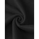 thumbnail image 5 of Abrigo largo de mujer de invierno con solapa de muesca, doble botonadura, de longitud media, color negro, 5 of 6