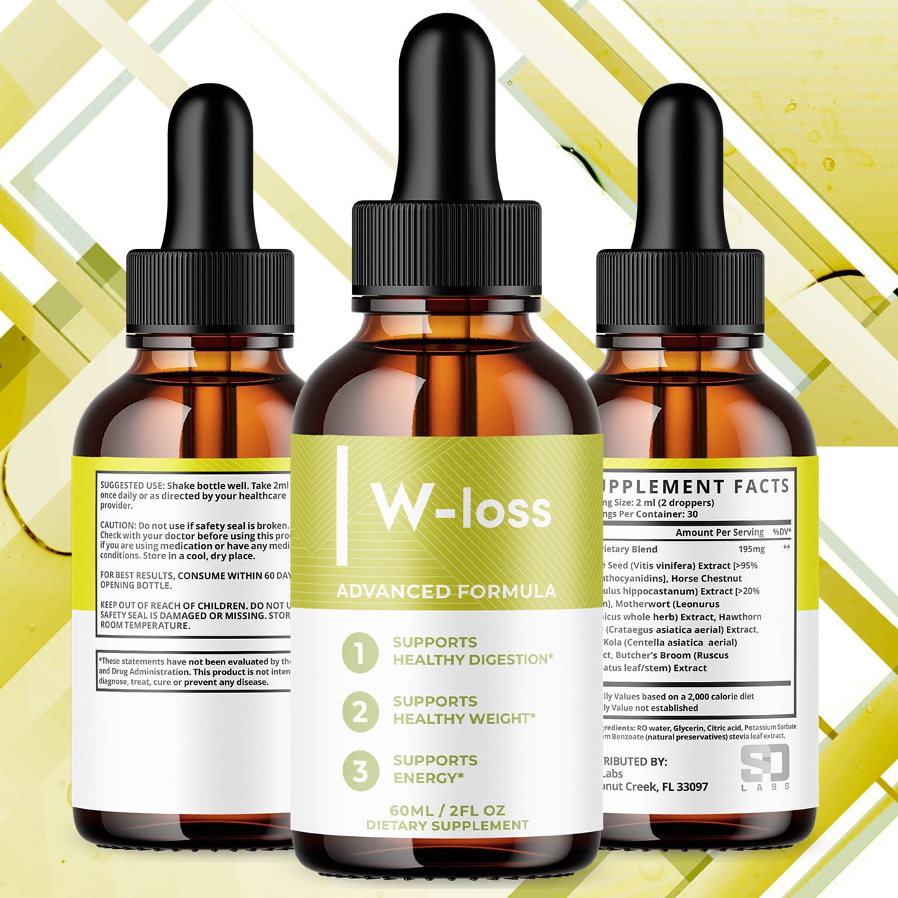 W-Loss Advanced Formula Drops Supporting Your Active Lifesyle Naturally 150 Servings