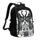 thumbnail image 1 of Fotbe Artistic Black White Peacocks Mochila con Estampado y Puerto USB para Hombre y Mujer, Mochila Antirrobo, Mochila de Viaje, Mochila Escolar, Mochila Universitaria, 1 of 7
