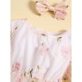 thumbnail image 5 of Bagilaanoe Newborn Baby Girl Rompers Dress Floral Embroidered Long Sleeve Bodysuits + Headband 3M 6M 12M 18M 24M Infant A-line Princess Tulle Dresses, 5 of 9