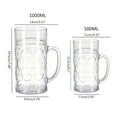 thumbnail image 3 of MOMOJIA Unbreakable Plastic Beer Mug Juice Glasses for Milk Champagne Cup Kitchen Bar, 3 of 12