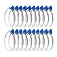 thumbnail image 1 of Abrazadera de manguera POWERTEC 70260-P2 de acero inoxidable de 4 pulgadas, paquete de 20, 1 of 7
