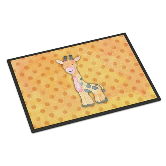 Polkadot Griaffe Watercolor Door Mat