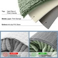 thumbnail image 5 of Smiry Luxury Chenille Bathroom Rugs, Extra Soft and Absorbent Bath Mat, Sage Green, 24"x47", 5 of 8