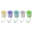 thumbnail image 3 of 5pcs Metal Hanging Flower Pots for Fence Balcony Garden with Removable Hooks, 3 of 8