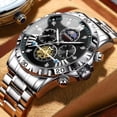 thumbnail image 6 of EXPLOJOY Men's Luxury Quartz Watch – Stainless Steel Build with Multifunctional Display, 6 of 10