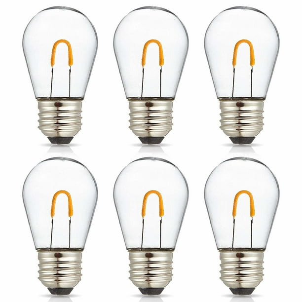 Newhouse Lighting 1W (11W Equivalent) Curved Filament Outdoor String