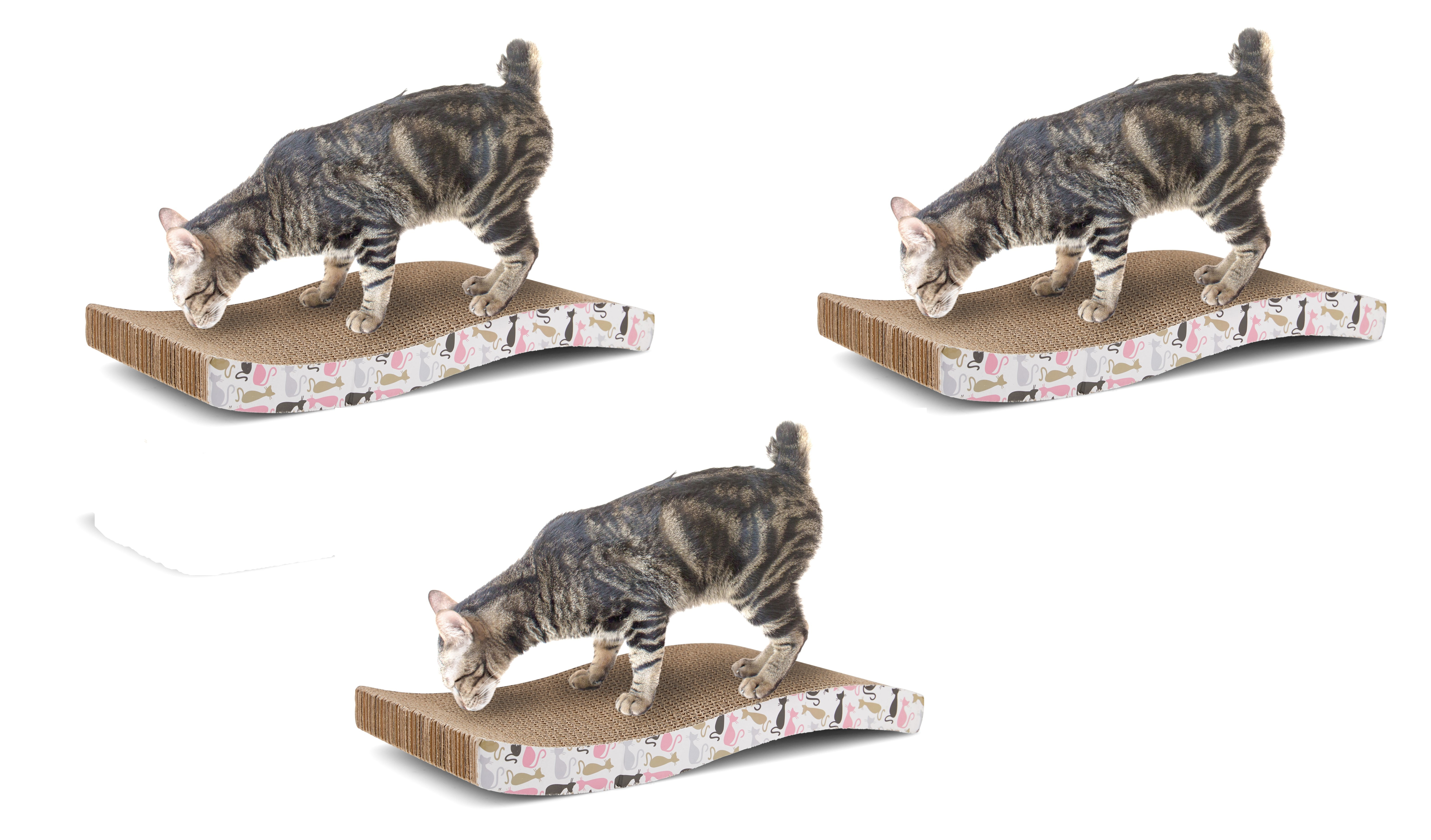 Pet Kitten Wall Cardboard Scratcher Cat Bed Sofa Mat Board Scratching Pad ge 