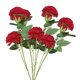 thumbnail image 1 of Homoyoyo 4Ud Flor Artificial Roja Peonía Para Uso En Y Fotografía De Interior, 1 of 8