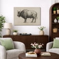 thumbnail image 2 of Canvas Print Vintage Highland Cow Wall Art Animal Rustic Decorative for Living Room Bedroom - 16"x24", 2 of 8
