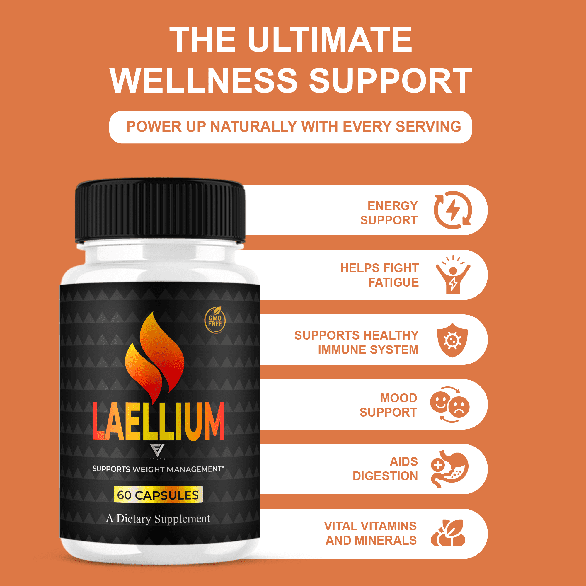 (2 Pack) Laellium Advanced Weight Management Support Pills, Laellium Maximum Strength Daily Multivitamin Formula (120 Capsules)