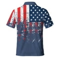 thumbnail image 3 of Polo American Flag Hawaiian Shirts For Men Golf Polos Short Sleeve Performance Golf Shirts Mens Golf Shirt Moisture Wicking Dry Fit 1, 3 of 6