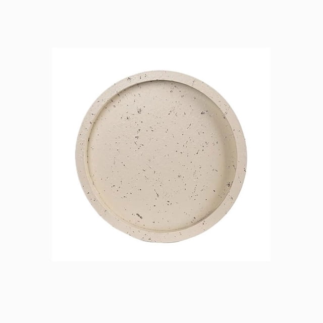 Platillo for plantas de estilo moderno de imitación de mármol, maceta de resina sintética for sala de estar y balcón.