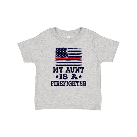 Inktastic Firefighter Flag Aunt Boys or Girls Baby T-Shirt