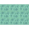 thumbnail image 1 of Ahgly Company Machine Washable Indoor Rectangle Transitional Mint Green Area Rugs, 2' x 3', 1 of 7