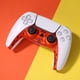 thumbnail image 3 of Sywqhk Cubierta de tira de decoración de controlador de juego para PS5 Gamepad Trim Shell (naranja claro), 3 of 9
