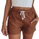 thumbnail image 1 of Pantalones cortos informales sueltos para mujer, pantalones cortos elásticos de cintura alta con cordón y bolsillos laterales, pantalones cortos informales de verano para mujer, 1 of 6