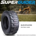 thumbnail image 5 of Set 4 New Super Guider Heavy Duty 12-16.5/12PR SKS1 Skid Steer Tire for Bobcat w/Rim Guard, 5 of 9