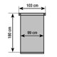 thumbnail image 4 of Persiana Stor Planet 100x180 cm Roll-Up  Enrollable Blanco, 4 of 4