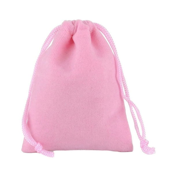 Cateissary 50 Uds. Bolsa de recuerdo de boda de tela con cierre de cordón para un fácil acceso a regalos y recuerdos bolsas de joyería bolsa Almacenamiento y organización del hogar rosa 13*18