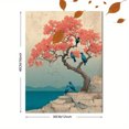 thumbnail image 3 of Elegant Tree Canvas Art, Pastel Nature Painting with Birds, Soothing Decor for Home Office, 3 of 8