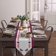 thumbnail image 3 of 4th of July Cotton and Linen Triangle Table Runners Long Dresser Scarves Table Decoration for Wedding Party/Graduation Ceremony/Banquet Independence Day Red Blue White Watercolor, 3 of 9