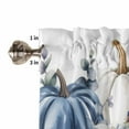 thumbnail image 5 of Valances for Windows Fall Pumpkin Rod Pocket Cafe Window Treatments Valance Curtains for Kitchen Bathroom Laundry Basement Windows 60"x14", 5 of 6