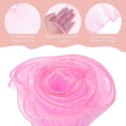 thumbnail image 3 of 5.5" x 5.5 Yards Ruffle Pleated Organza Trim Iridescent Pleated Lace Trim Ribbon for DIY Craft Dress Clothing Wedding Gift Home Decoration, Dark Pink, 3 of 6