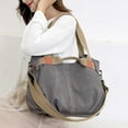thumbnail image 4 of LinYooLi Large Capacity Canvas Tote Bag for Women with Zipper Mode Hobo Shoulder Bag Handbag Purse with Pockets and Compartments, 4 of 7